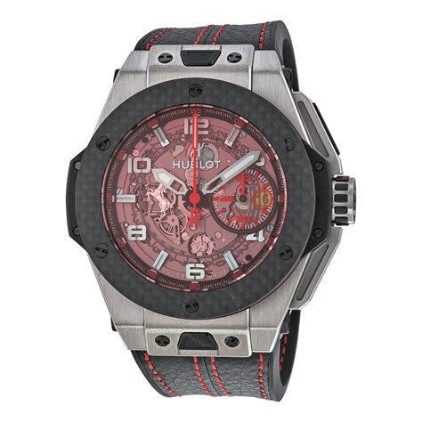 big bang ferrari chronograph skeleton dial men's watch 